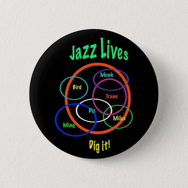 Jazz Lives Button (Front)
