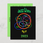 Jazz Lives with 2023 Calendar on Back Postcard (Front/Back)