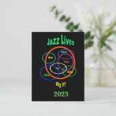 Jazz Lives with 2023 Calendar on Back Postcard (Standing Front)