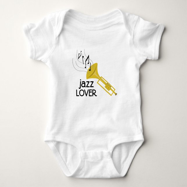Jazz Lover Baby Bodysuit (Front)
