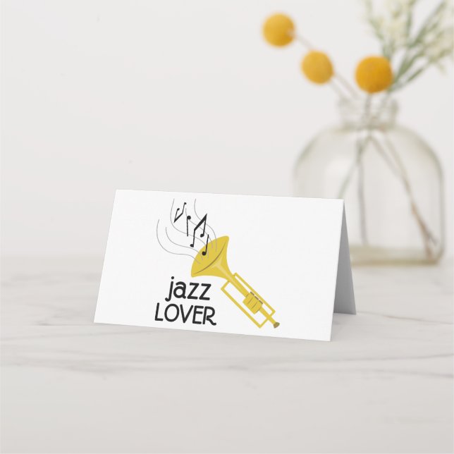Jazz Lover Place Card (Front)