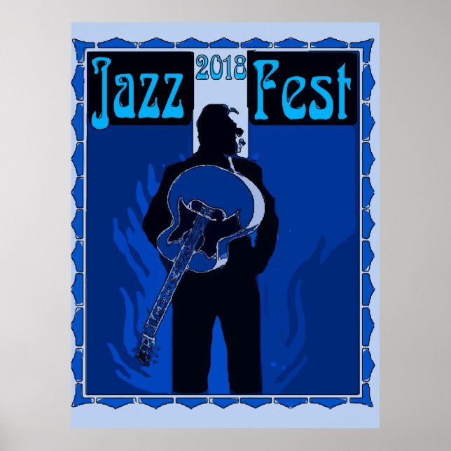 Jazz Man In Blue,2018 Poster (Front)