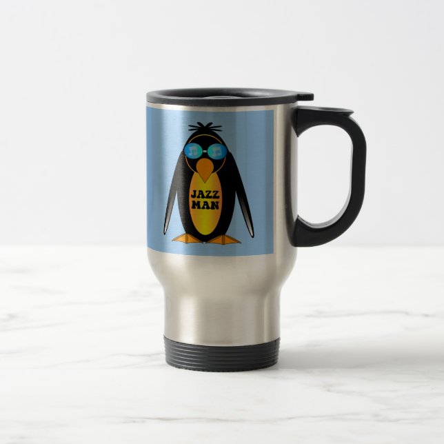 Jazz Man Travel Mug (Right)
