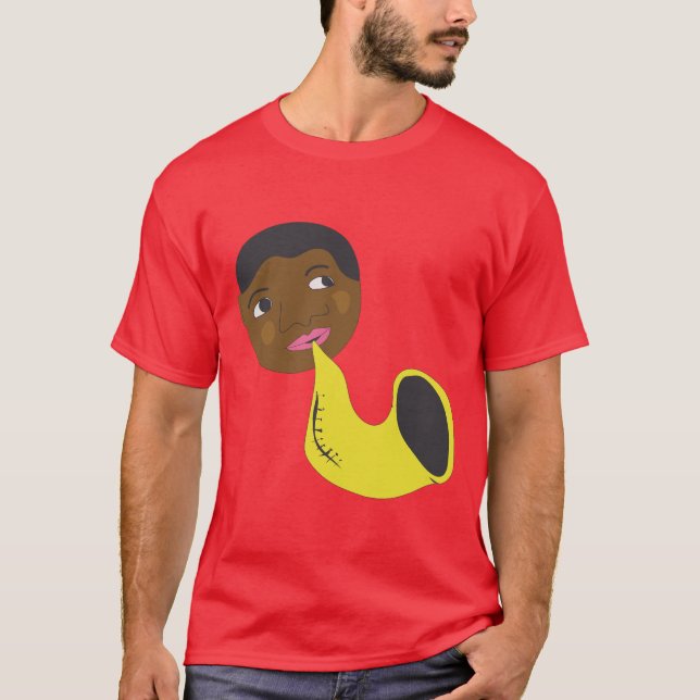 Jazz Man with Sax T-Shirt (Front)