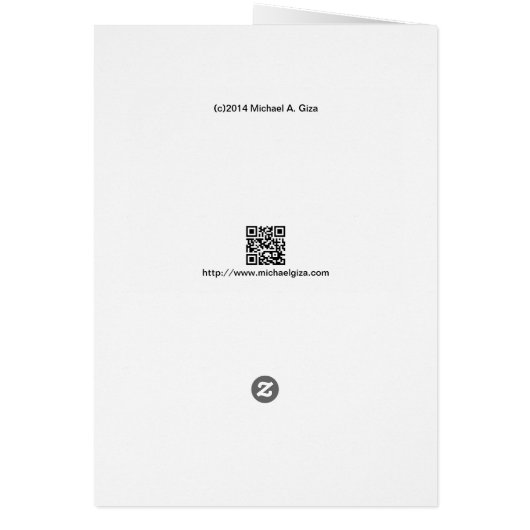 Jazz Moon on Intense Pink Card (Back)