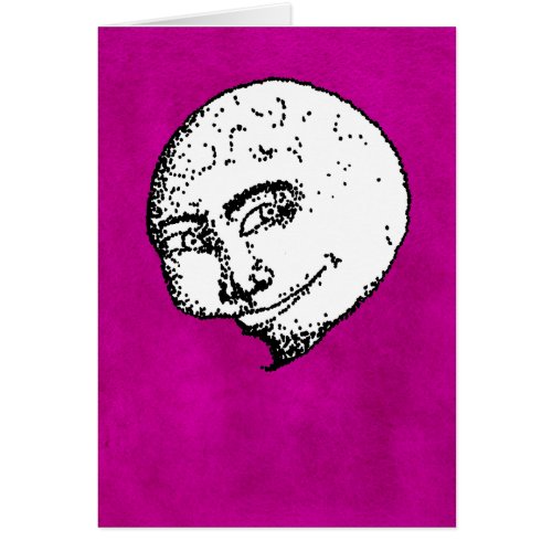 Jazz Moon on Intense Pink Card