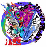 Jazz Music Art Photo Sculpture 3D<br><div class="desc">Jazz Music Art Photo Sculpture 3D on Acrylic featuring the artwork of Juleez. Music themed art and hand painted musical instruments.</div>