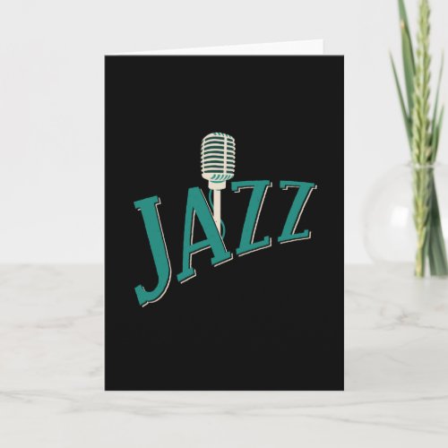 Jazz Music Card