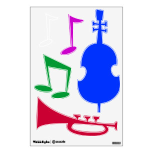 Jazz Music Colorful Wall Decal