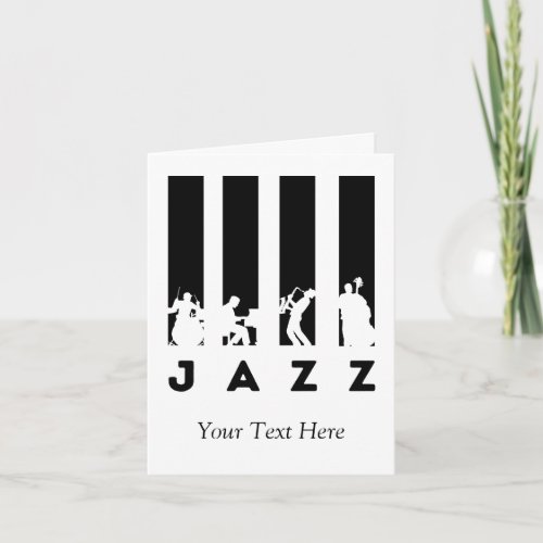 Jazz Music concert personalized Invitation