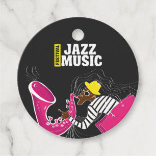 Jazz Music Festival add logo Favor Tags