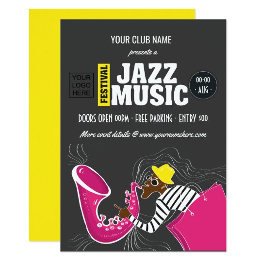 Jazz Music Festival Invitation
