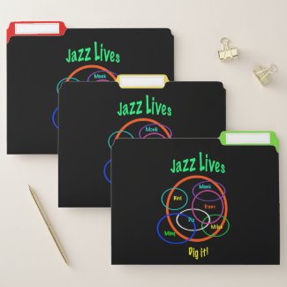 Jazz Music Lives File Folder Set
