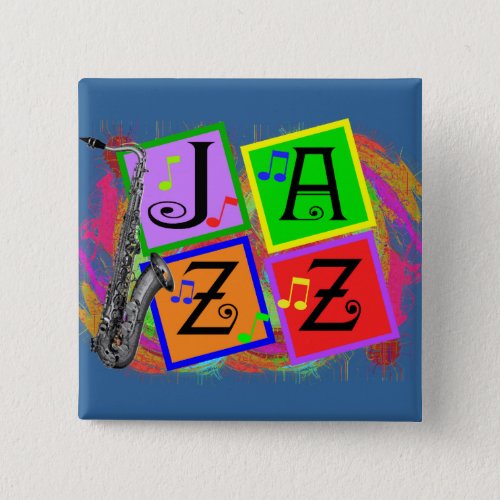 Jazz Music Lovers Gifts Button