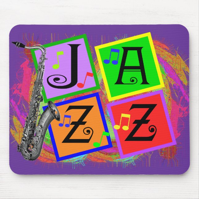 Jazz Music Lovers Gifts Mouse Pad (Front)