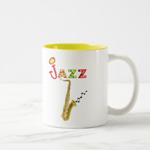 Jazz Music Lovers Gifts Two-Tone Coffee Mug