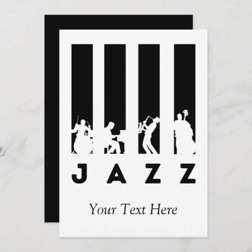 Jazz Music personalized Invitation