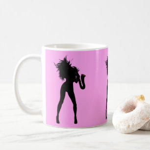 Jazz Music Saxophone Player Woman Funny Mug Gift