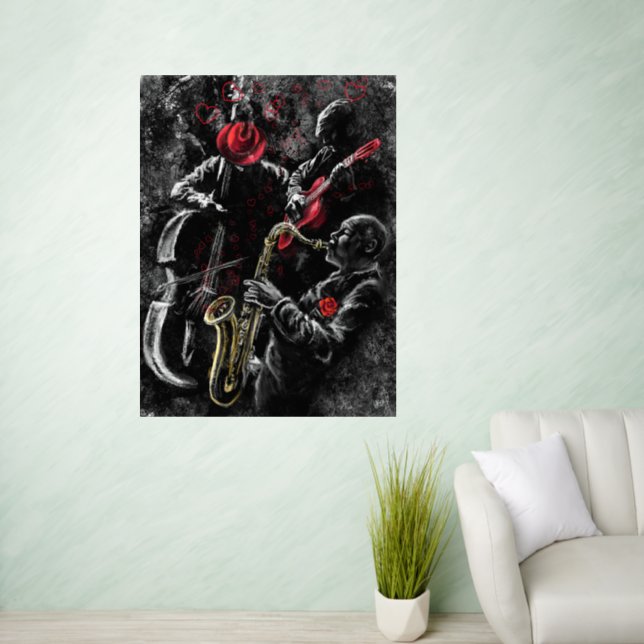 Jazz Music Wall Decal (Living Room)