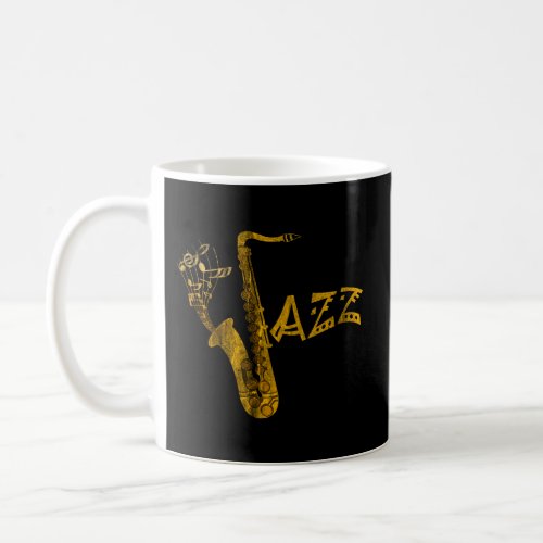 Jazz Musical Instrument Musician Saxophone Coffee Mug