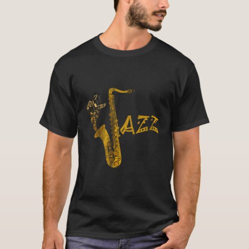Jazz Musical Instrument Musician Saxophone T_Shirt