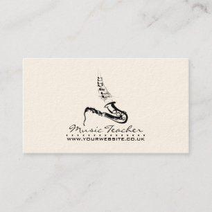 Jazz Musician/Music Teacher Business Card