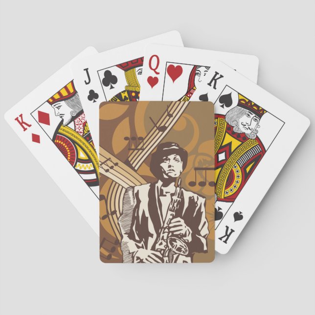Jazz Musician Poker Cards (Back)