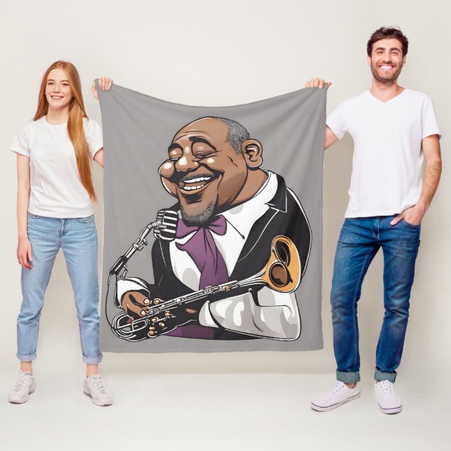 jazz musicians fleece blanket (In Situ)