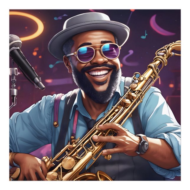 jazz musicians photo print (Front)