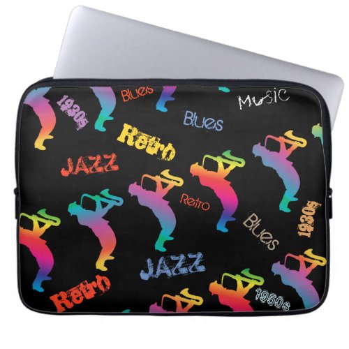 Jazz Musicians Retro Blues Music POP ART Laptop Sleeve