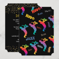 Jazz Musicians Retro Music Blues Party Electric