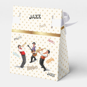 Jazz Musicians Retro Music Blues Vintage ART Paint Favor Boxes