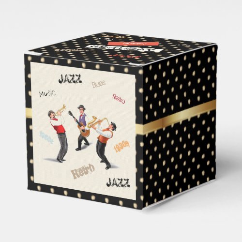 Jazz Musicians Retro Music Blues Vintage ART Paint Favor Boxes