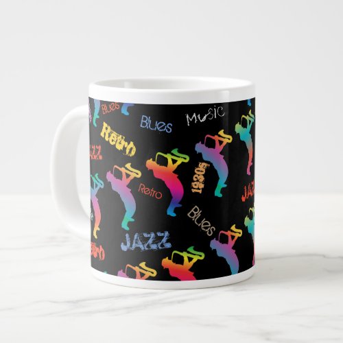 Jazz Musicians Retro Music POP ART Giant Coffee Mug