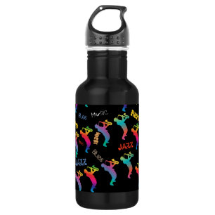 Jazz Musicians Retro Music POP ART Stainless Steel Water Bottle
