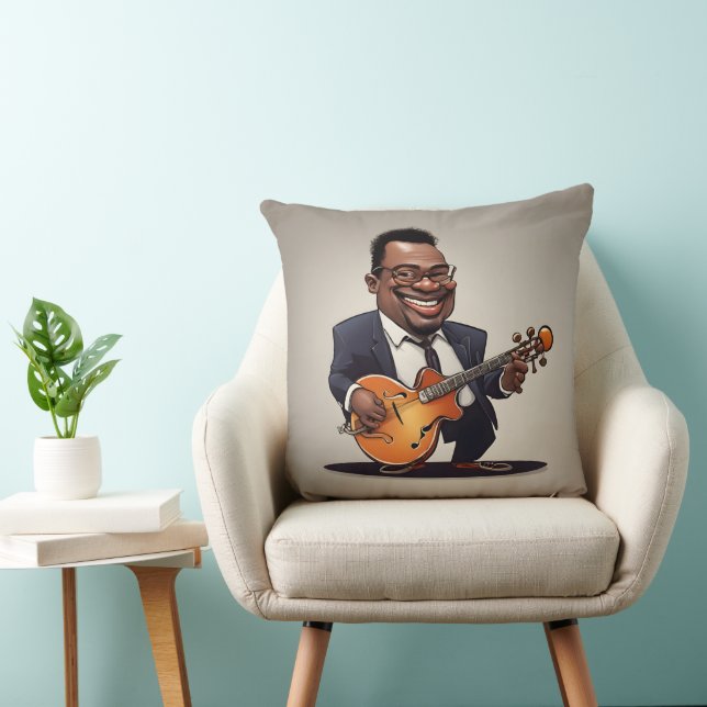 jazz musicians throw pillow (Chair)