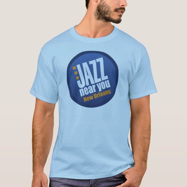 Jazz Near You New Orleans Men's Short Sleeve Basic T-Shirt (Front)