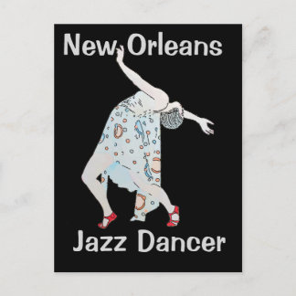 Jazz, New Orleans, Dancer Postcard