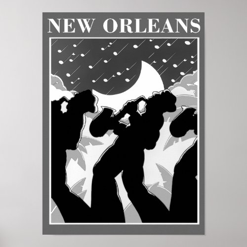 JAZZ NEW ORLEANS POSTER