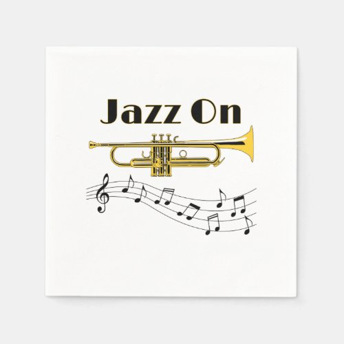 Jazz On Paper Napkins
