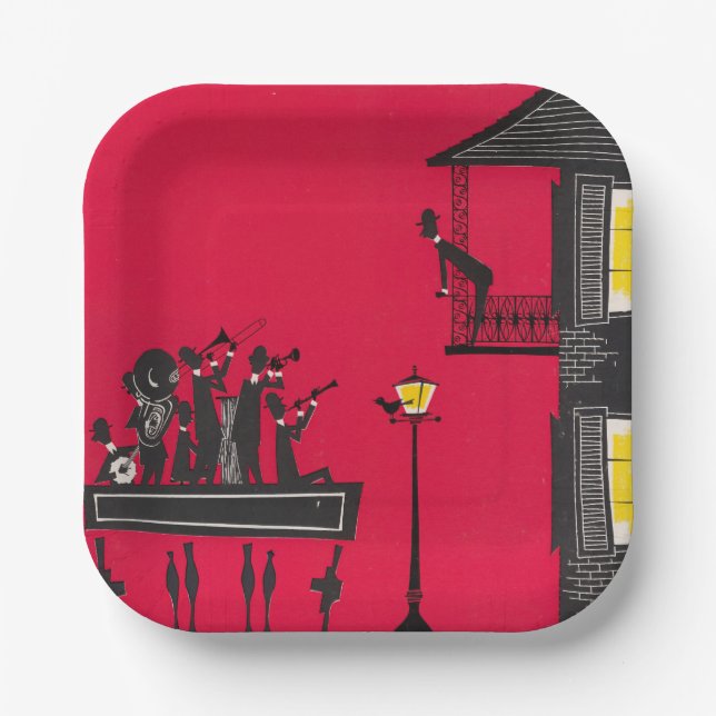 Jazz Paper Plates (Front)