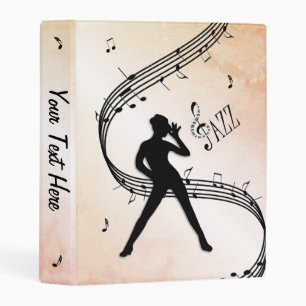 Jazz Personalized Mini Binder
