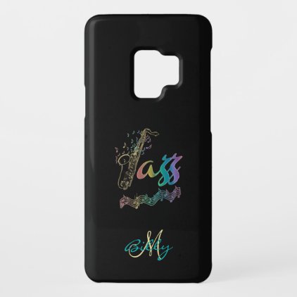 Jazz ~ Personalized Rainbow Sax Music S9 Case