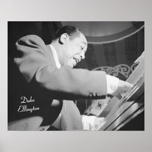 Jazz Pianist Duke Ellington Poster