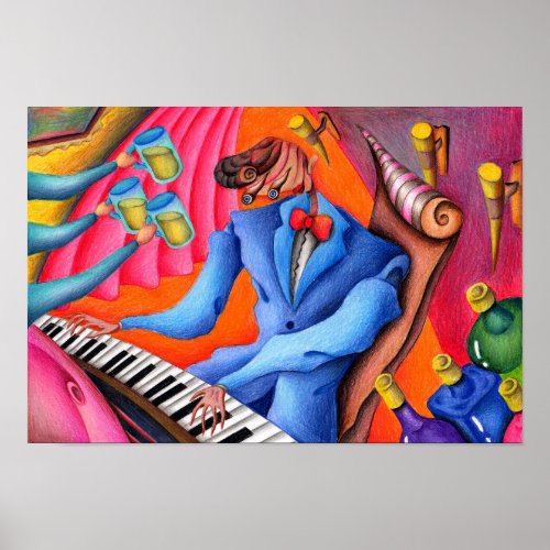 Jazz pianist. poster