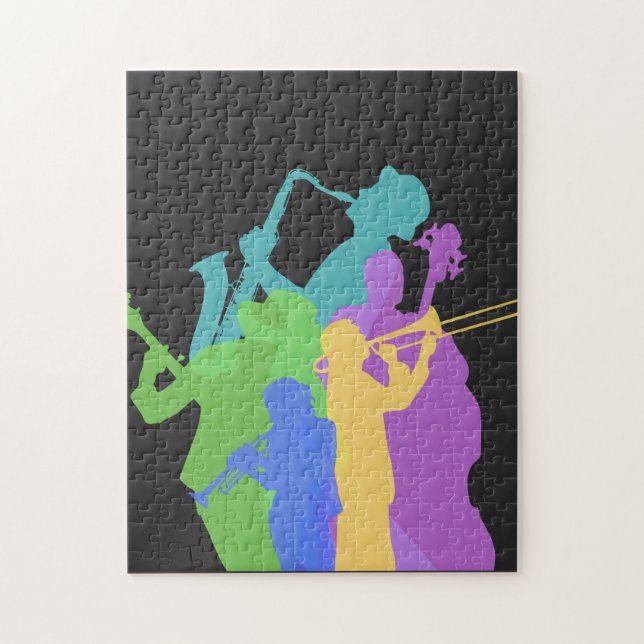 Jazz players jigsaw puzzle (Vertical)
