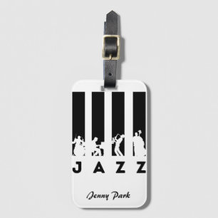 Jazz players personalized luggage tag