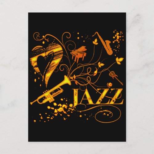 JAZZ POSTCARD