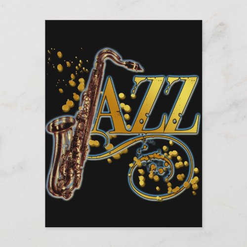 JAZZ POSTCARD