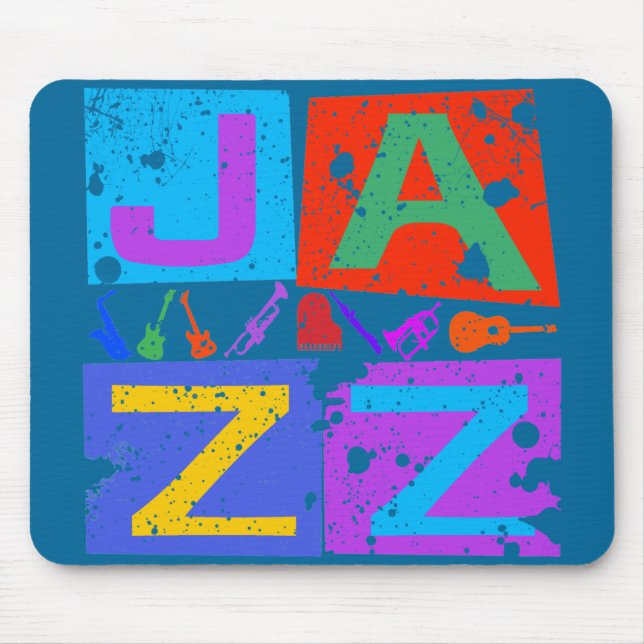 JAZZ RETRO MOUSE PAD (Front)